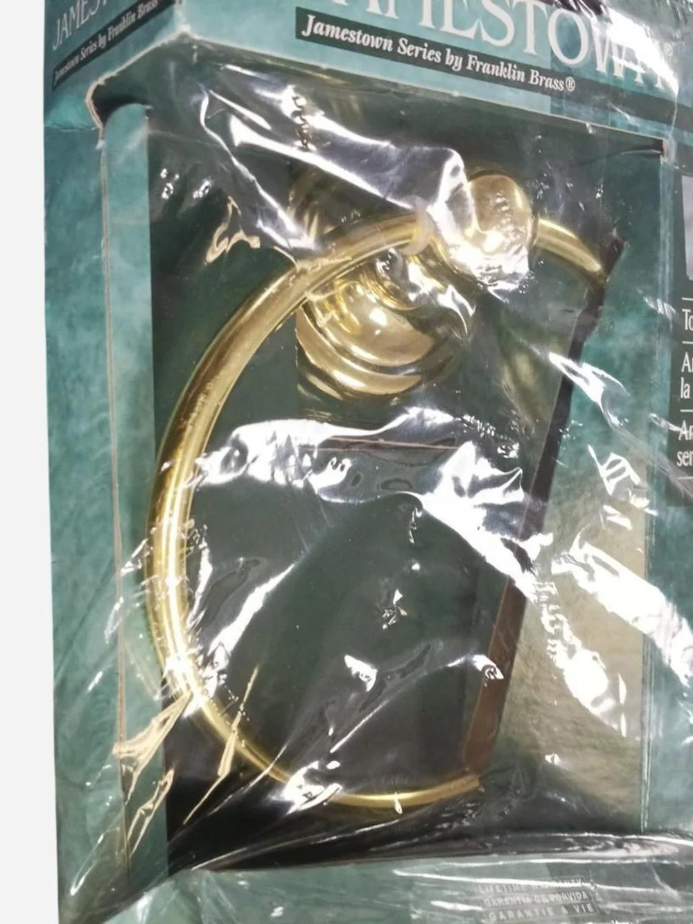 Jamestown Brass Towel Ring‎ - Polished Gold Tone